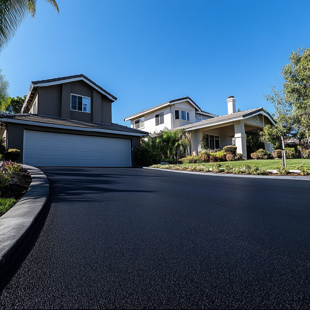High-quality asphalt driveway paving project completed in Berkeley
